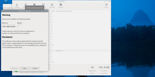 Восстановление системы Raspberry Pi 5 на другую SD-карту с помощью Timeshift — статья Василия Киреева